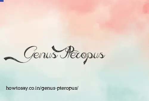 Genus Pteropus