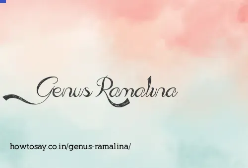 Genus Ramalina