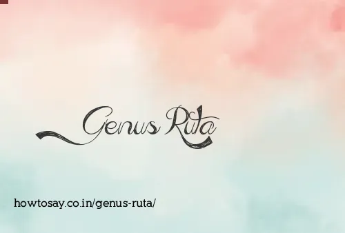 Genus Ruta
