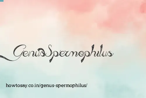 Genus Spermophilus