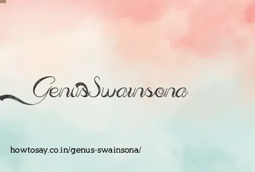 Genus Swainsona