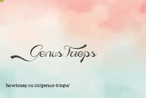 Genus Triops