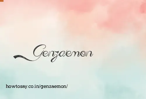Genzaemon