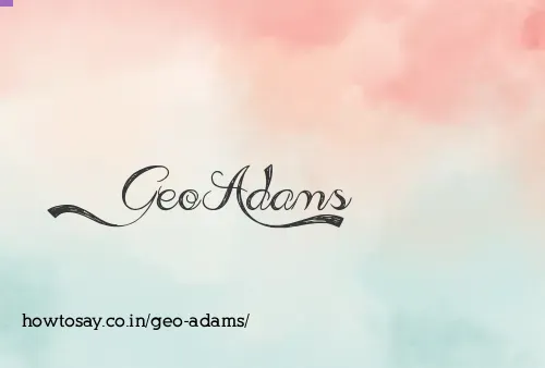 Geo Adams