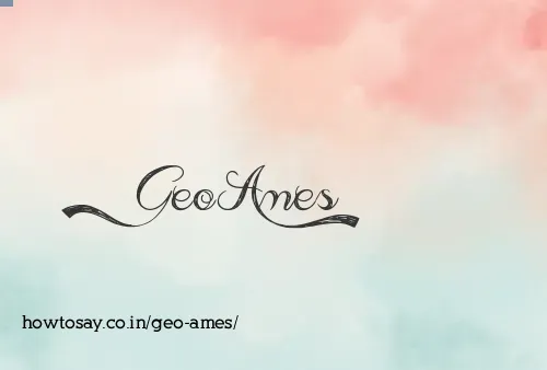 Geo Ames