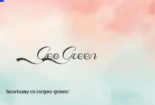 Geo Green