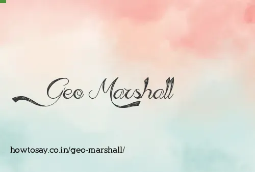 Geo Marshall