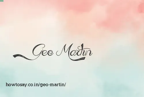Geo Martin