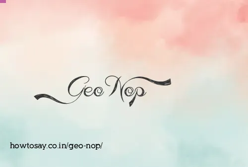 Geo Nop