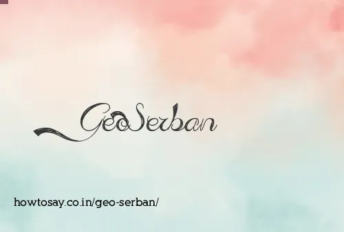 Geo Serban