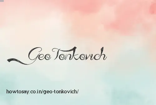 Geo Tonkovich