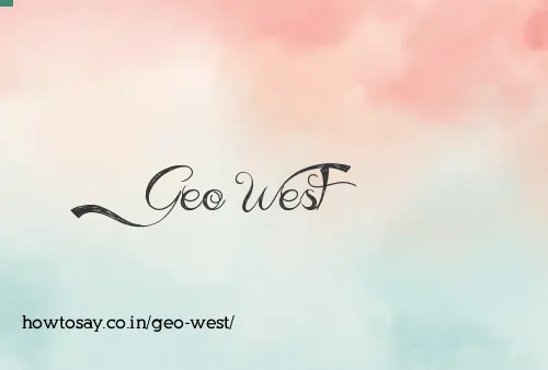 Geo West
