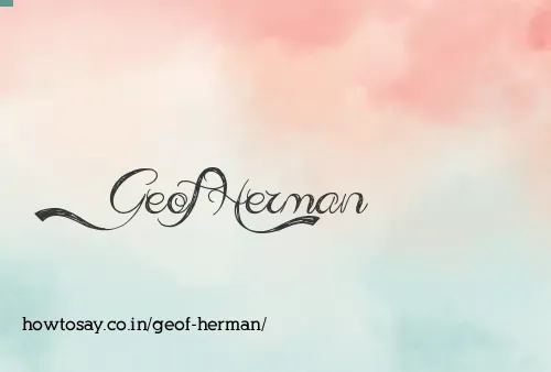 Geof Herman