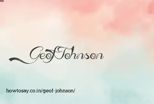 Geof Johnson