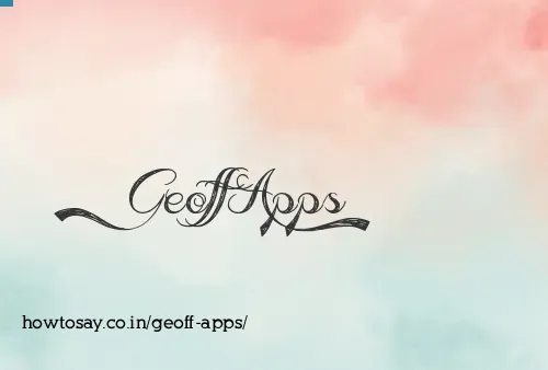 Geoff Apps