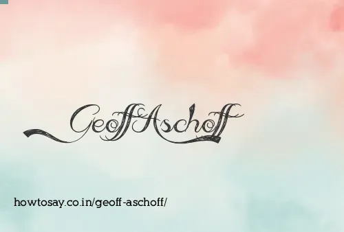 Geoff Aschoff
