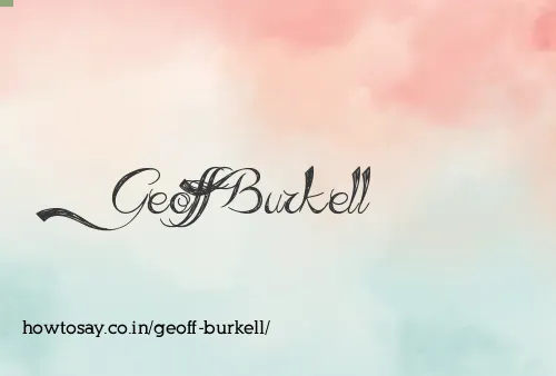 Geoff Burkell