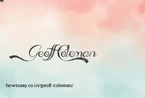 Geoff Coleman