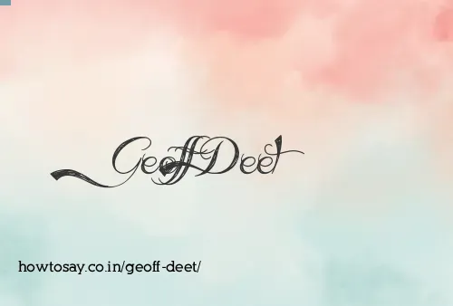Geoff Deet