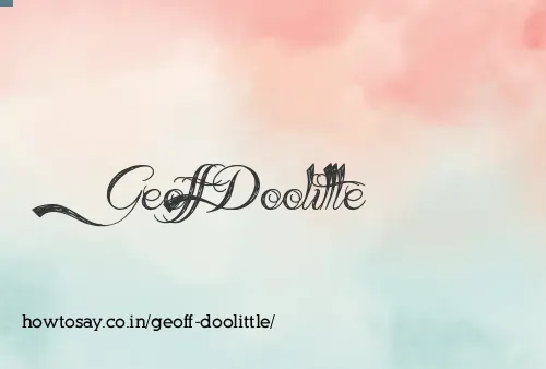 Geoff Doolittle