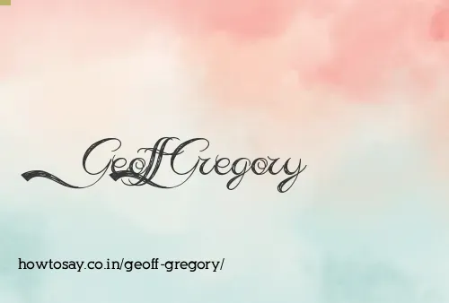 Geoff Gregory