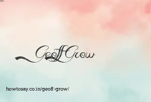 Geoff Grow
