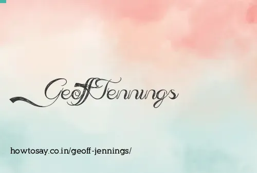 Geoff Jennings