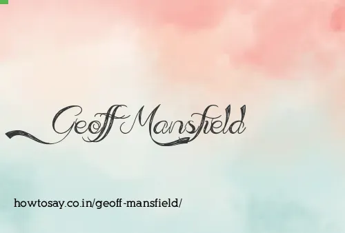 Geoff Mansfield