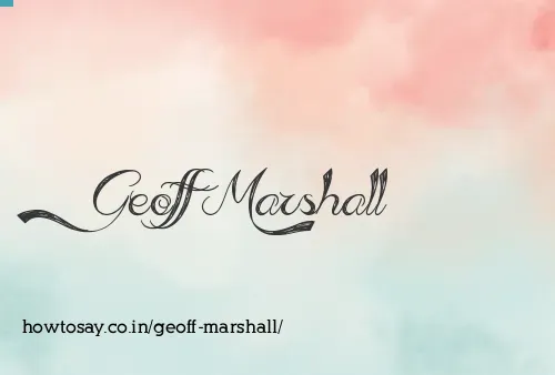 Geoff Marshall