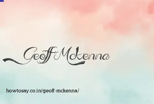 Geoff Mckenna