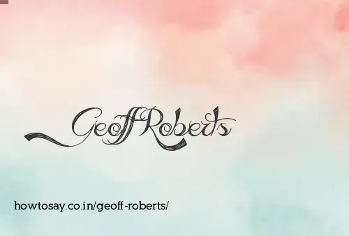 Geoff Roberts