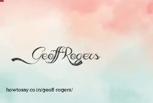 Geoff Rogers