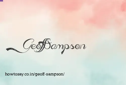 Geoff Sampson