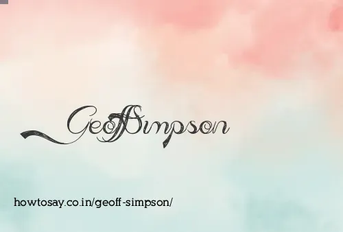 Geoff Simpson