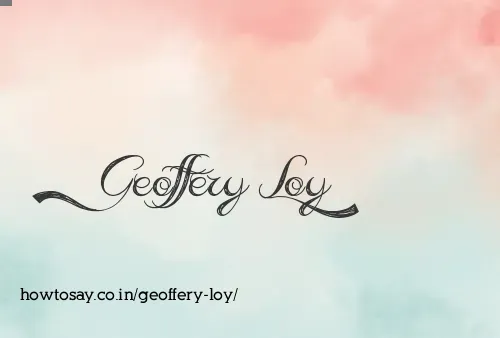 Geoffery Loy
