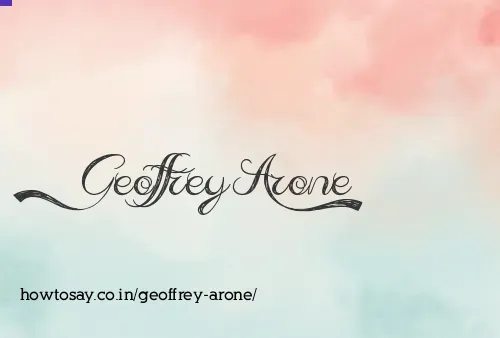 Geoffrey Arone