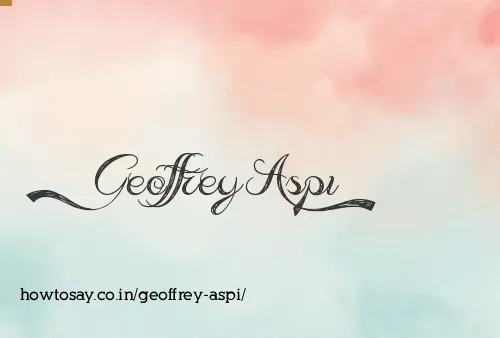 Geoffrey Aspi