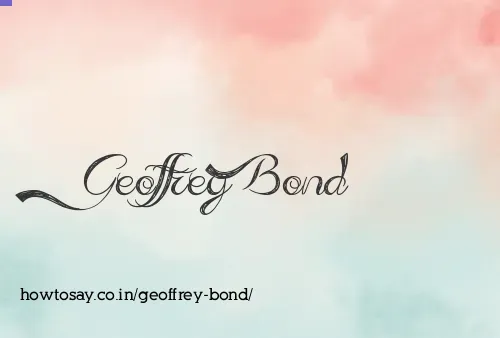 Geoffrey Bond