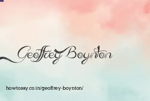 Geoffrey Boynton