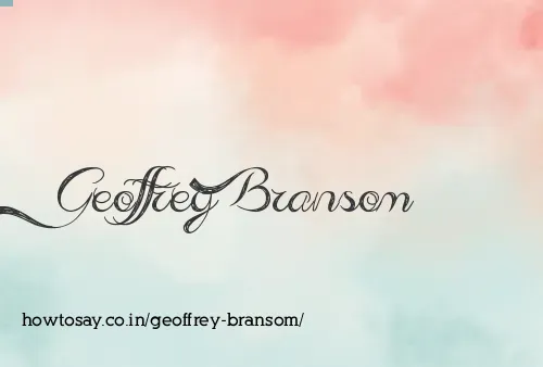 Geoffrey Bransom