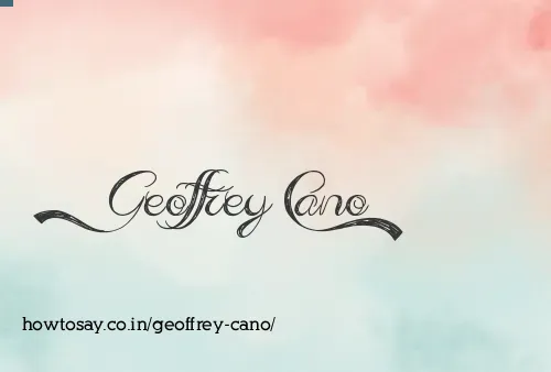 Geoffrey Cano