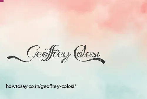 Geoffrey Colosi