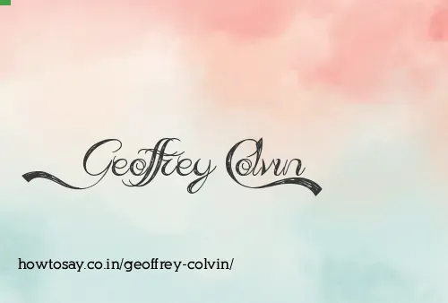 Geoffrey Colvin