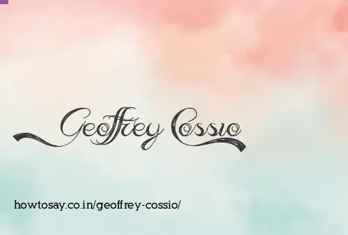 Geoffrey Cossio