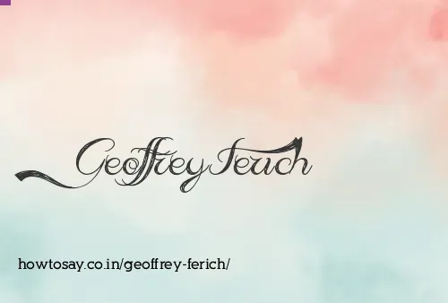 Geoffrey Ferich
