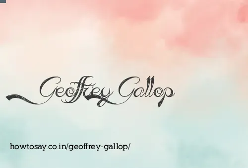 Geoffrey Gallop