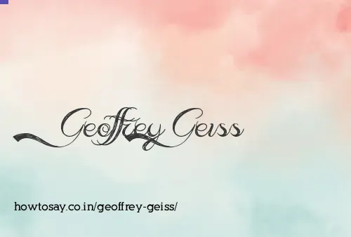 Geoffrey Geiss