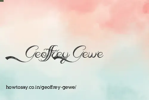 Geoffrey Gewe
