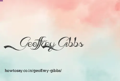 Geoffrey Gibbs