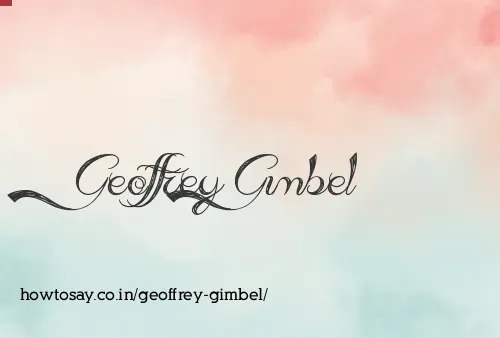 Geoffrey Gimbel